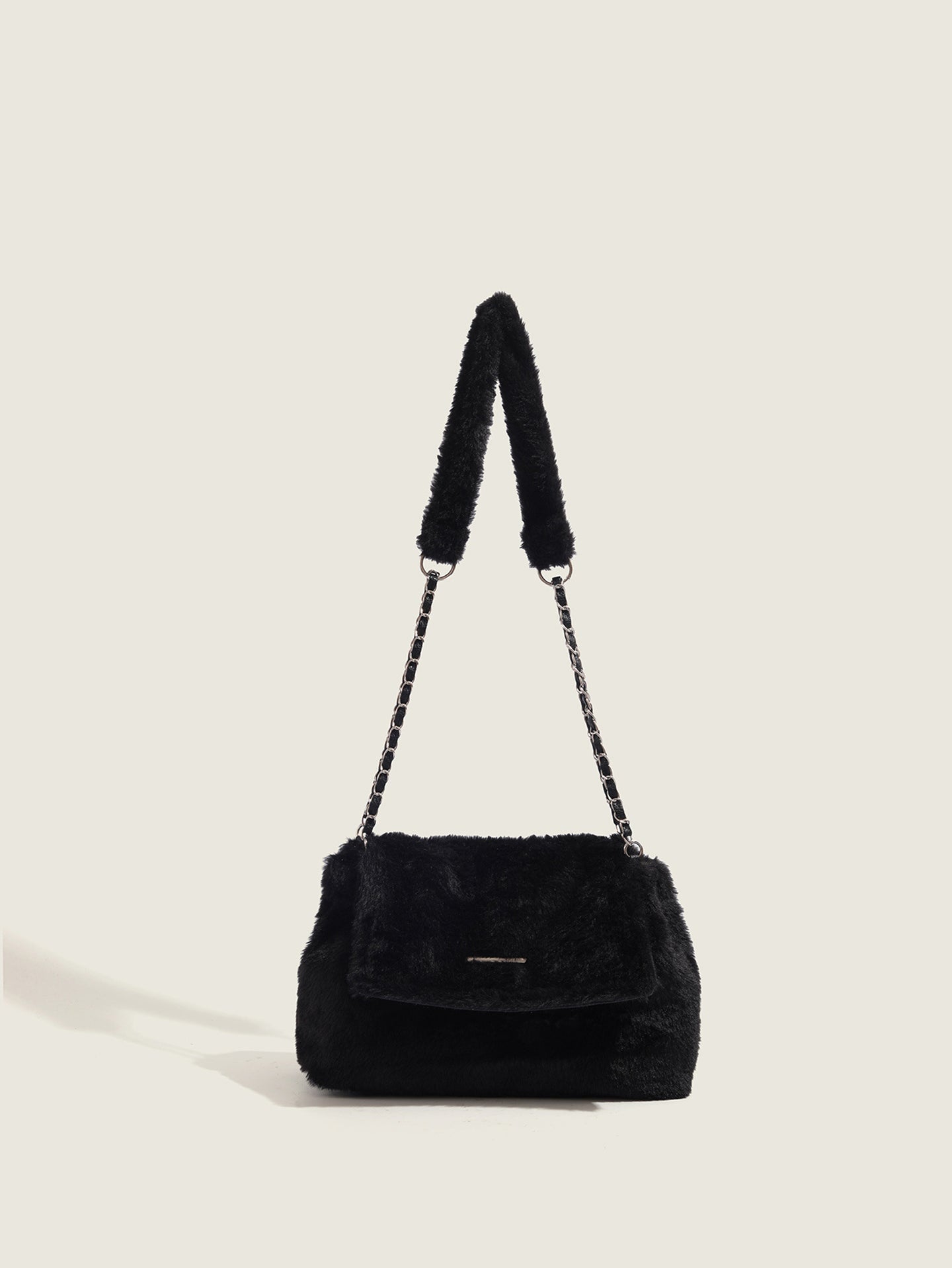 Black Solid NA Sling Bag