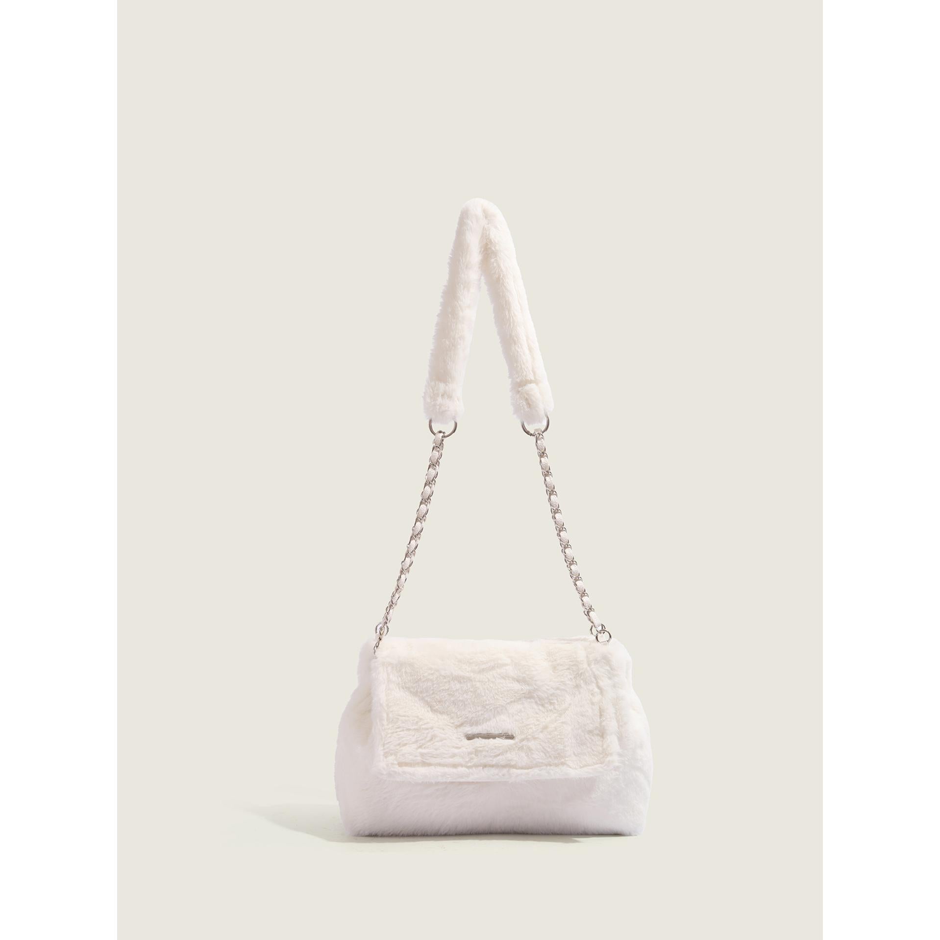 White Solid NA Sling Bag