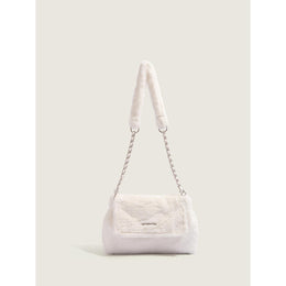 White Solid NA Sling Bag