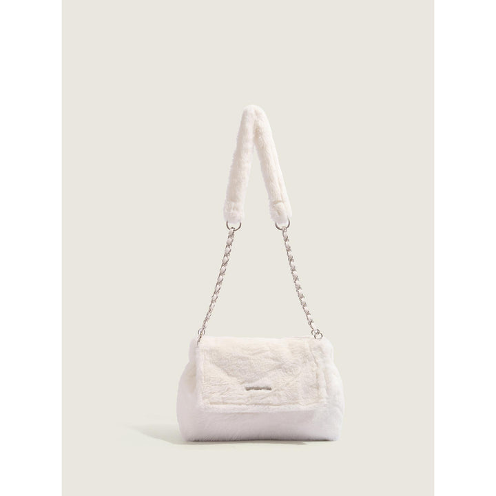 White Solid NA Sling Bag