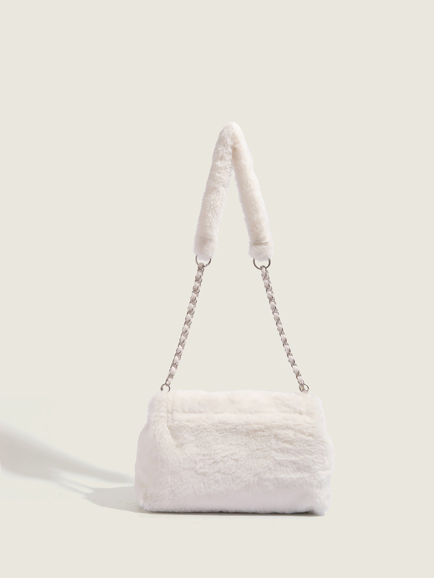 White Solid NA Sling Bag