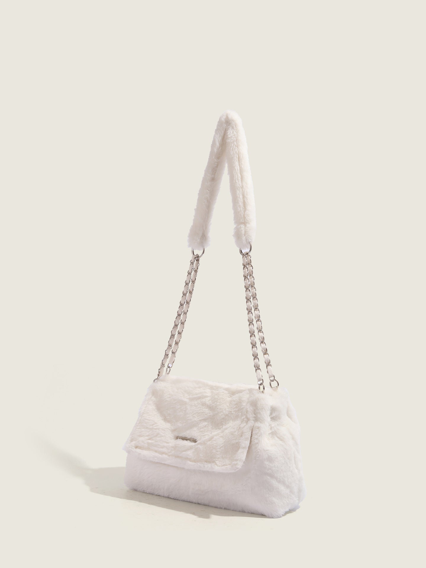White Solid NA Sling Bag