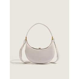 White Solid One Handle Sling Bag