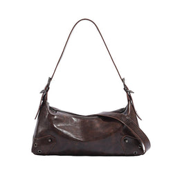 Brown Solid NA Shoulder Bag