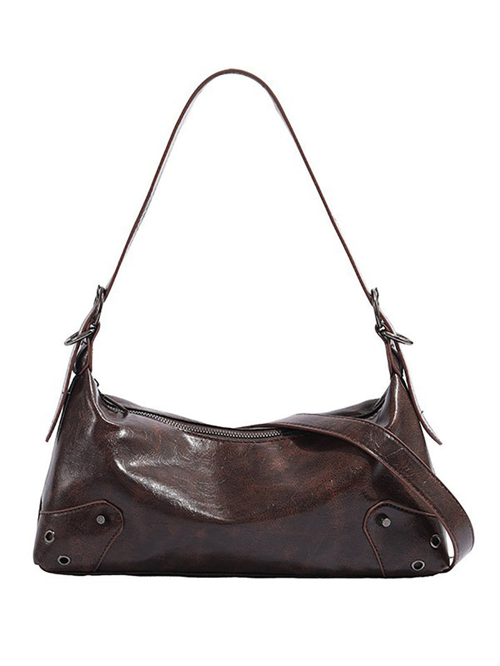 Brown Solid NA Shoulder Bag