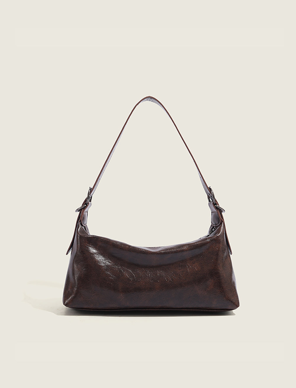 Brown Solid NA Shoulder Bag
