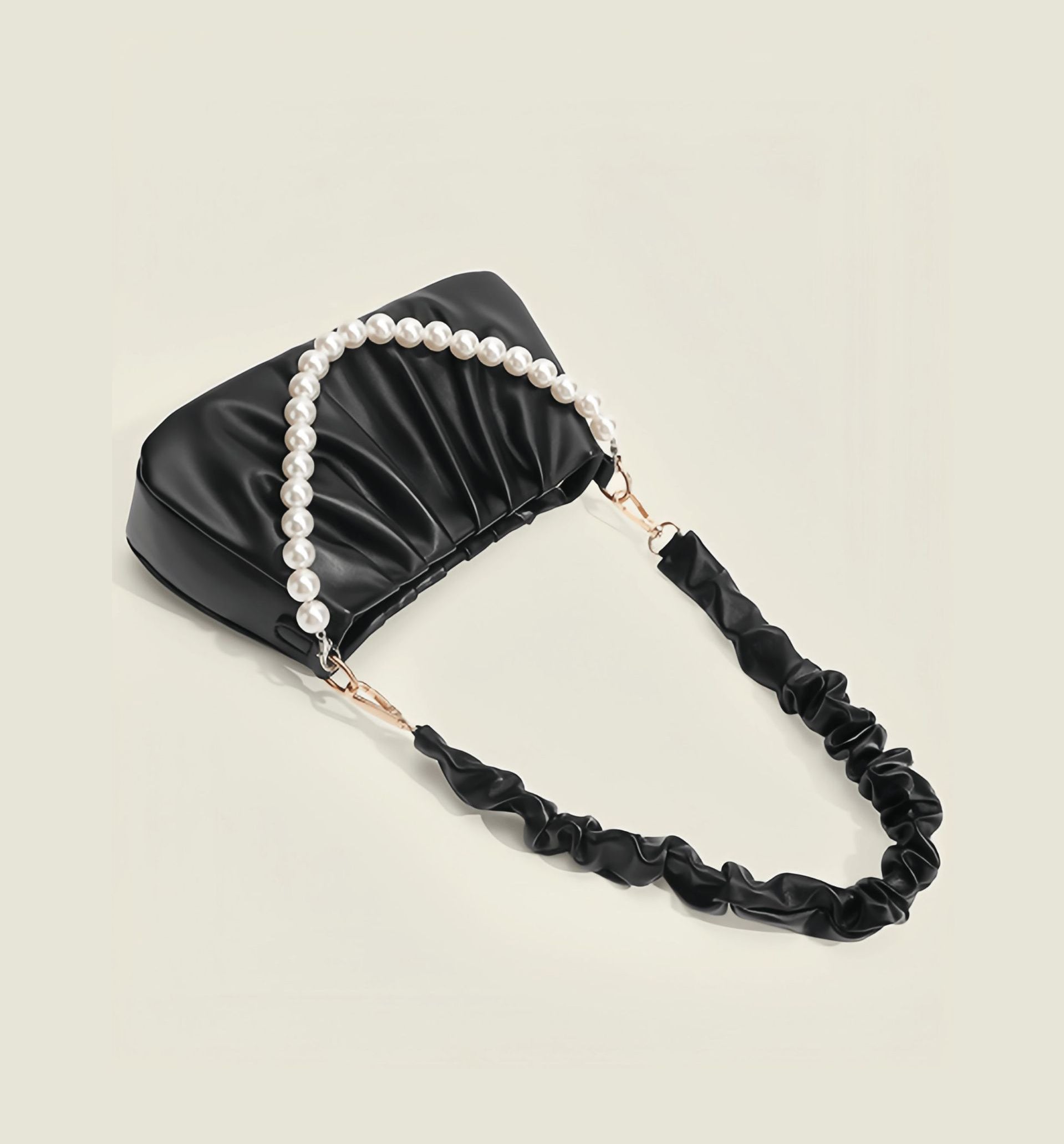Black Solid NA Sling Bag