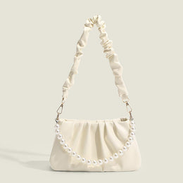 White Solid NA Sling Bag