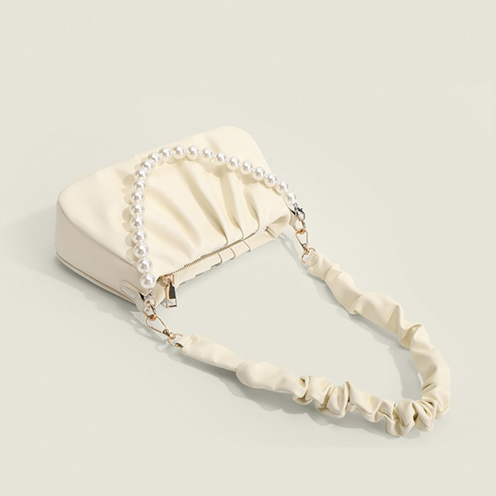 White Solid NA Sling Bag