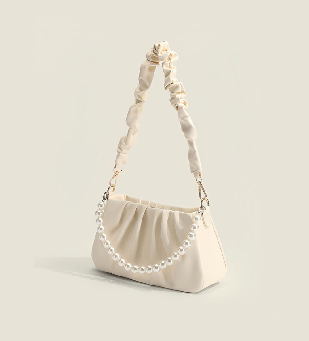 White Solid NA Sling Bag