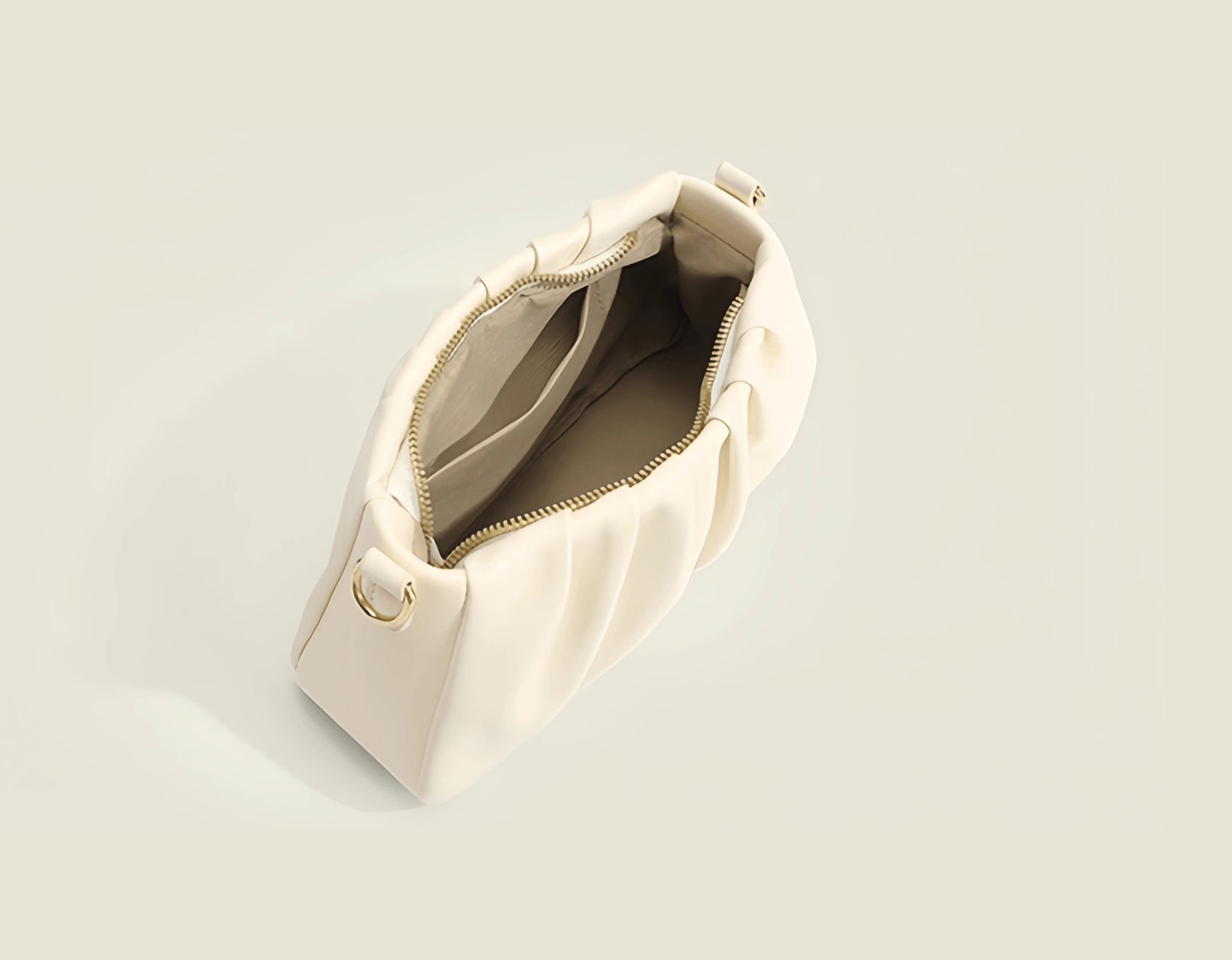 White Solid NA Sling Bag
