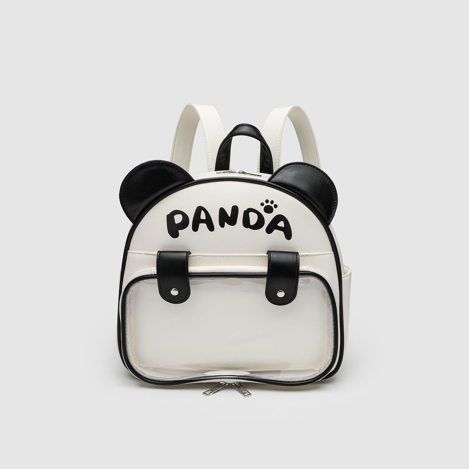White Colourblocked Two Handles Shoulder Bag