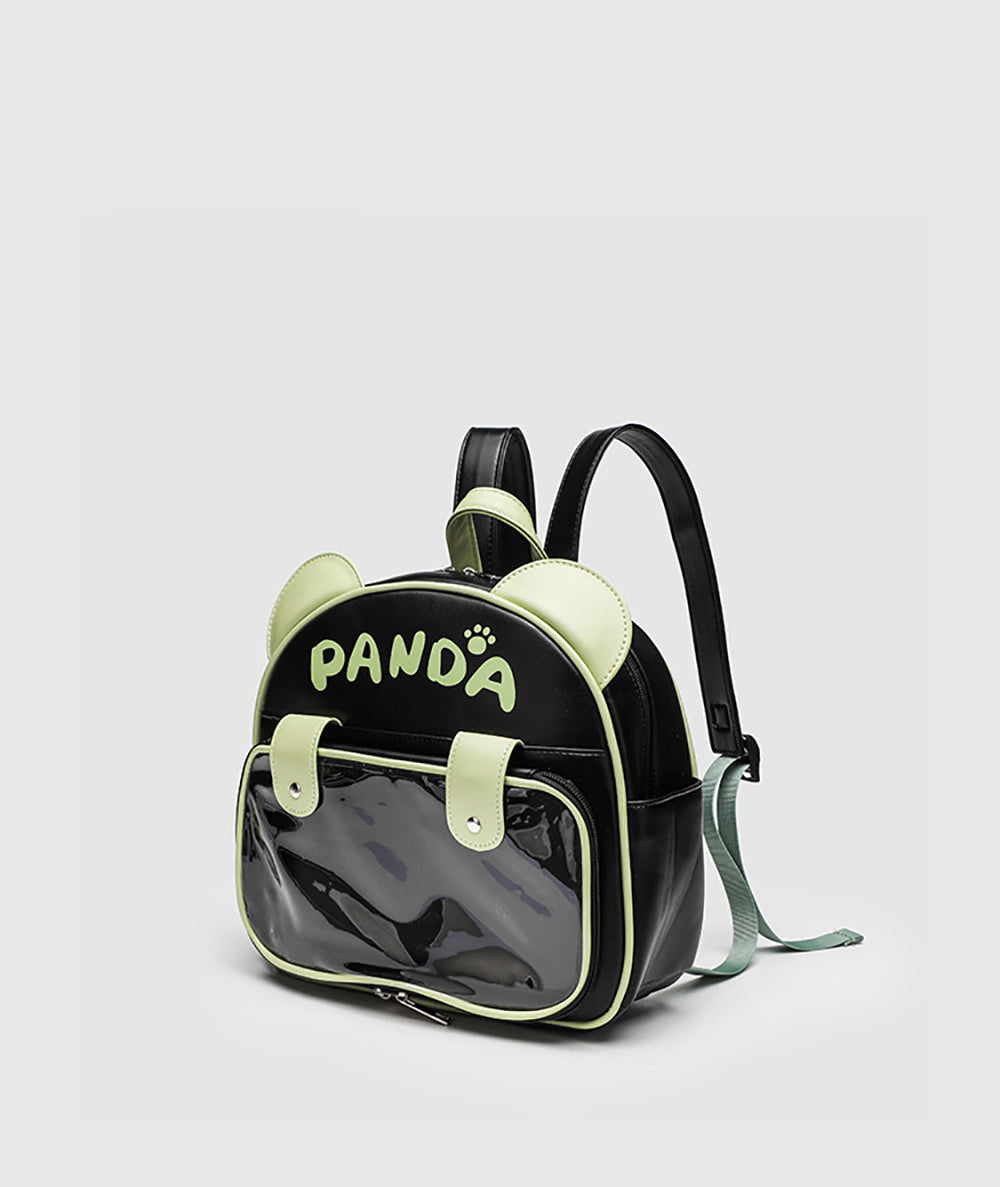 Black Colourblocked Two Handles Shoulder Bag