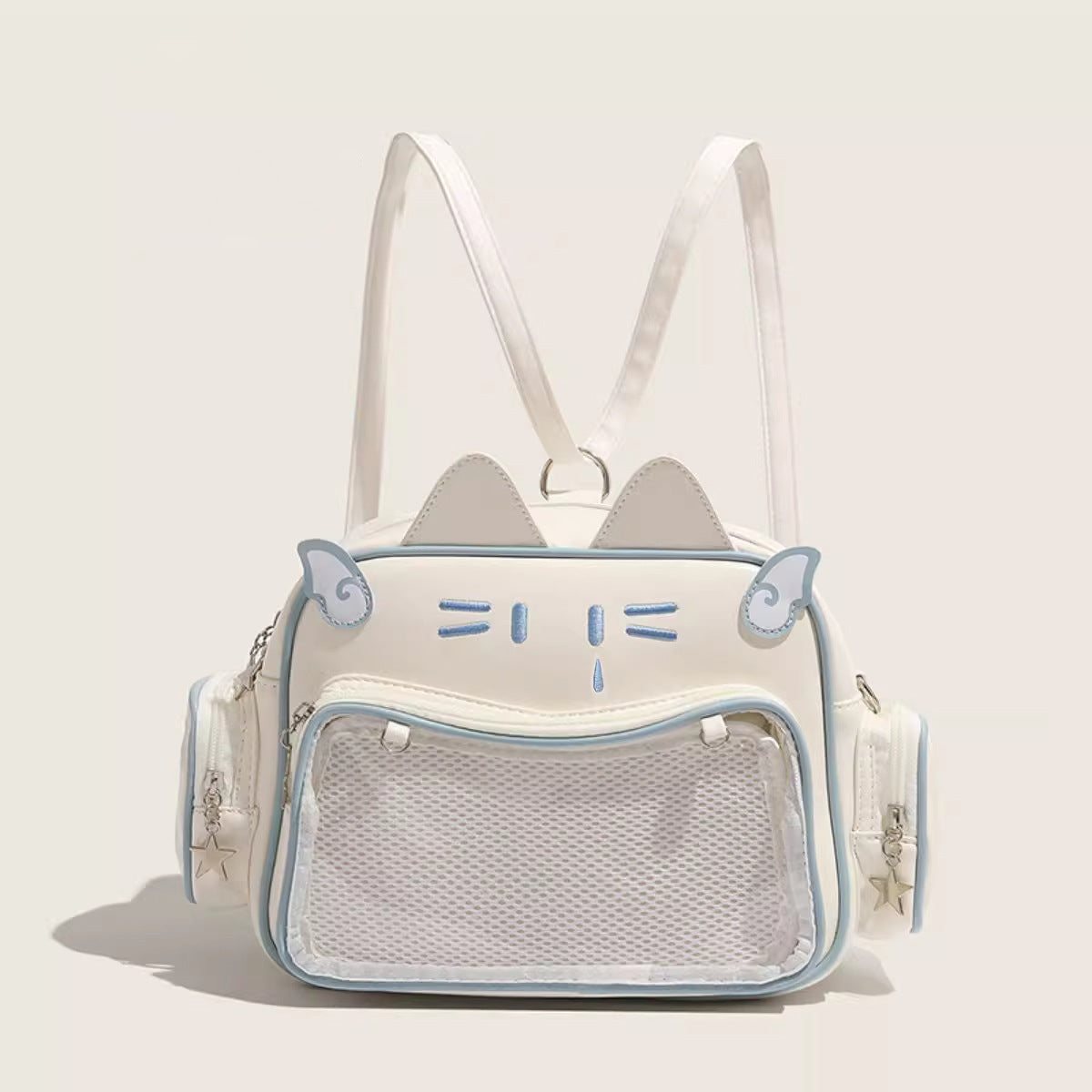 White Solid NA Shoulder Bag