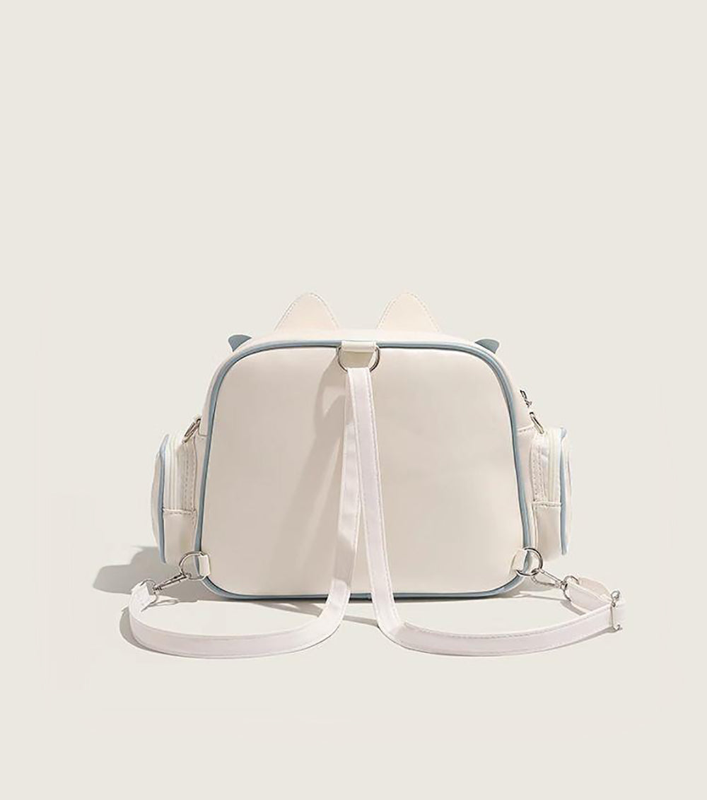 White Solid NA Shoulder Bag
