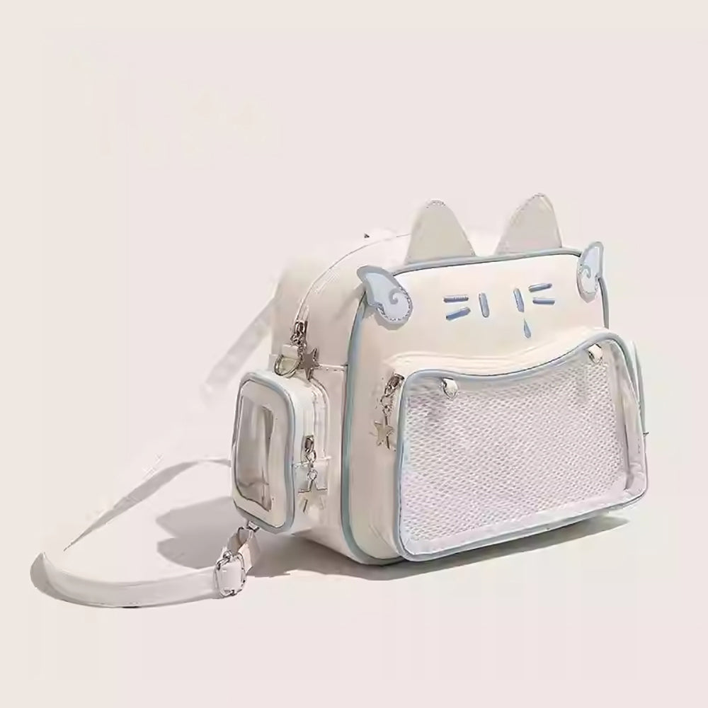 White Solid NA Shoulder Bag