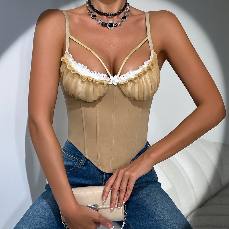 Women Solid Corset Top