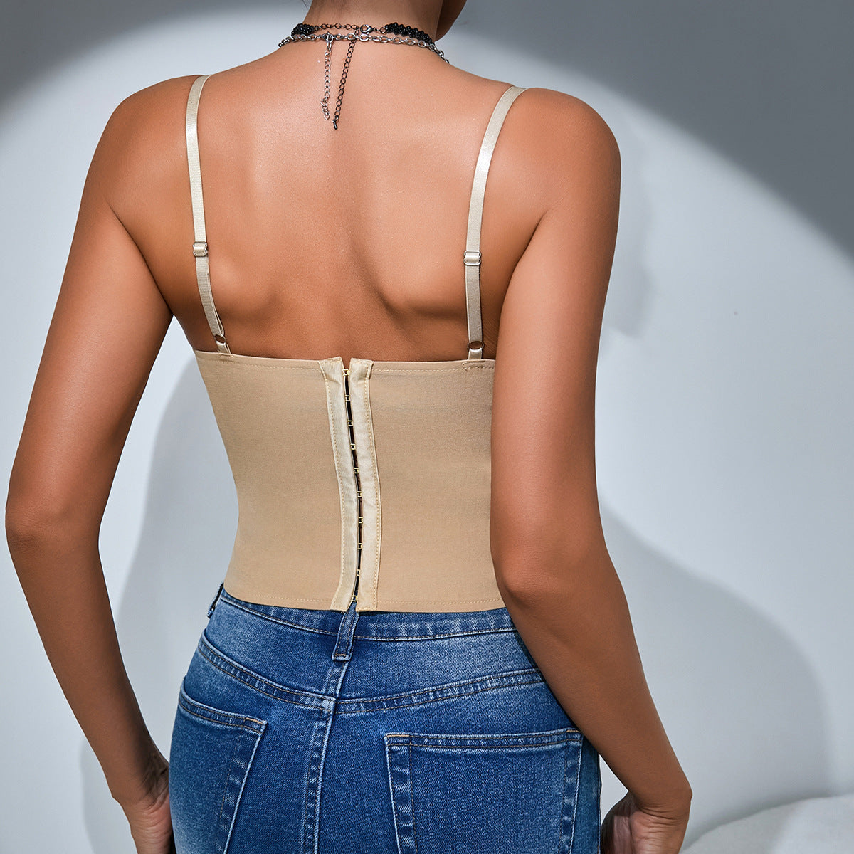 Women Solid Corset Top