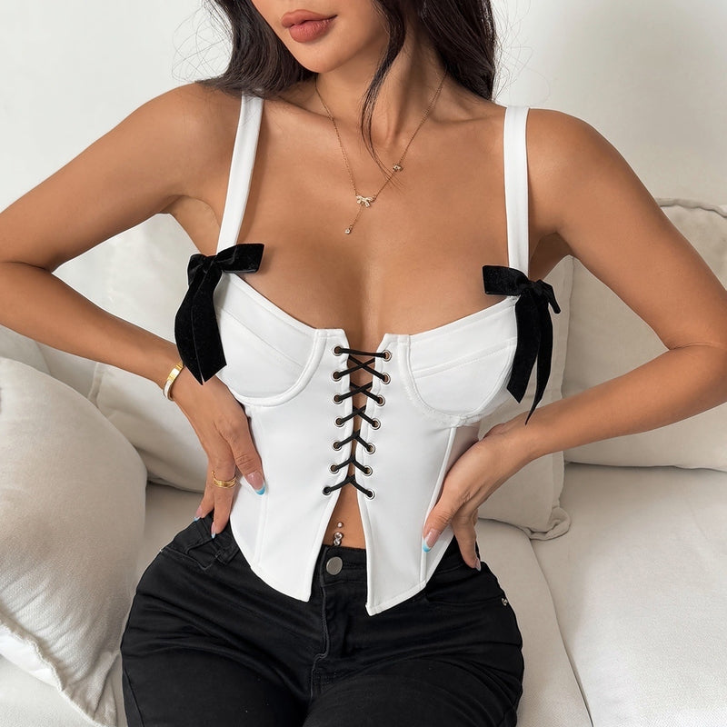 Sweetheart Neck Crop Top