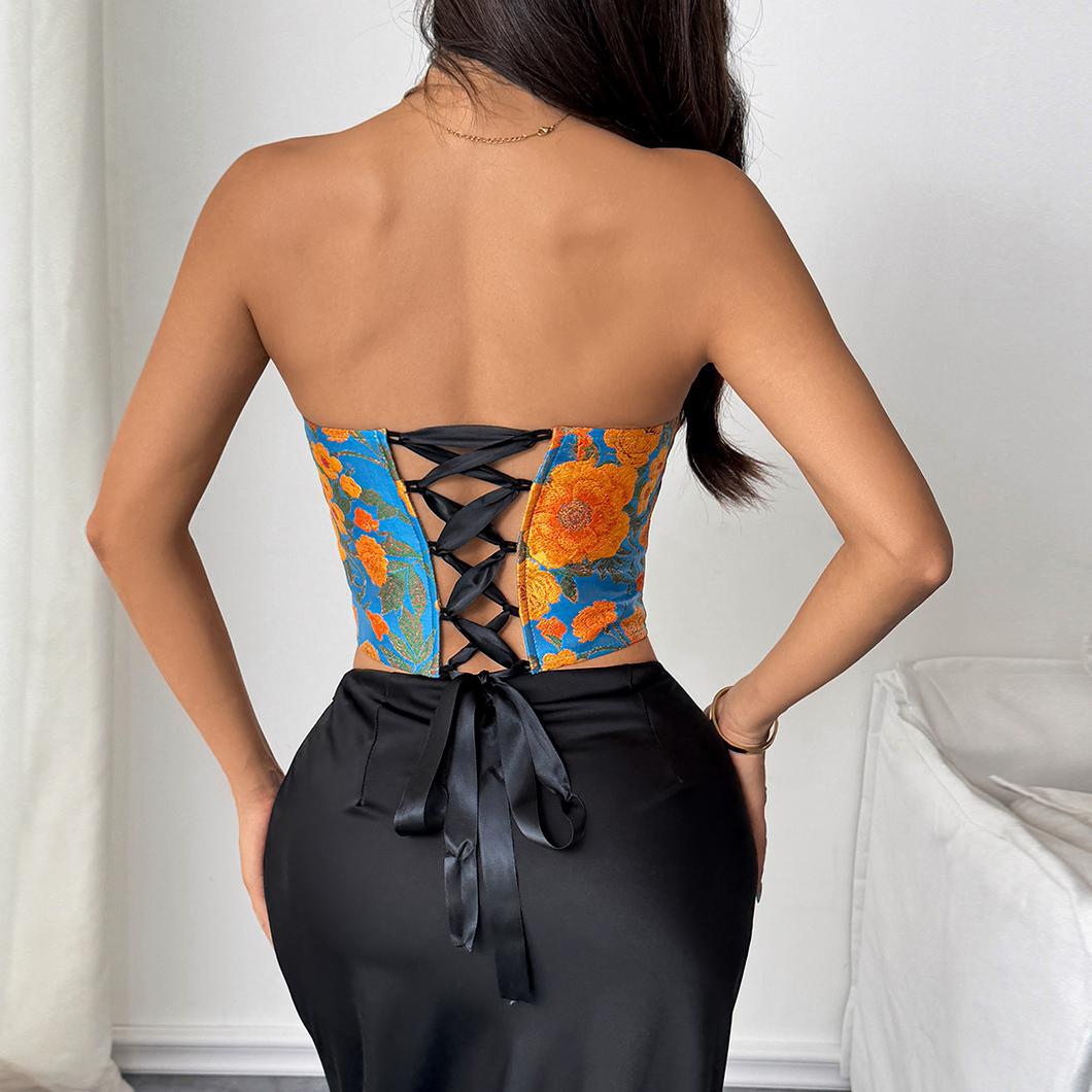 Floral Printed Tube Top