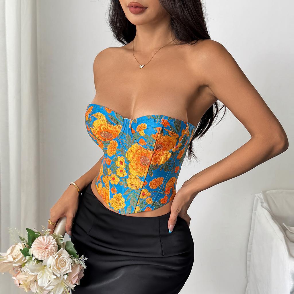 Floral Printed Tube Top