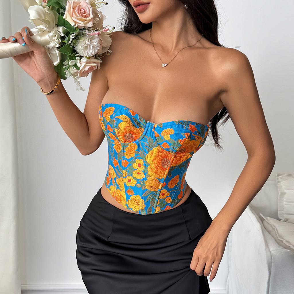 Floral Printed Tube Top