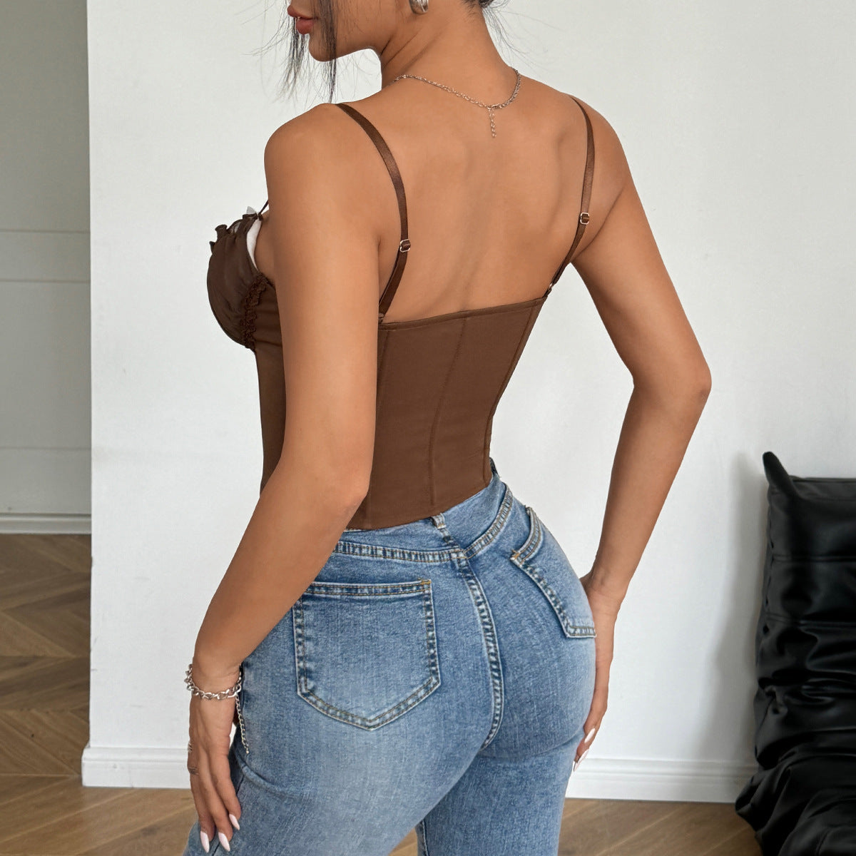 Women Solid Sleeveless Tube Top