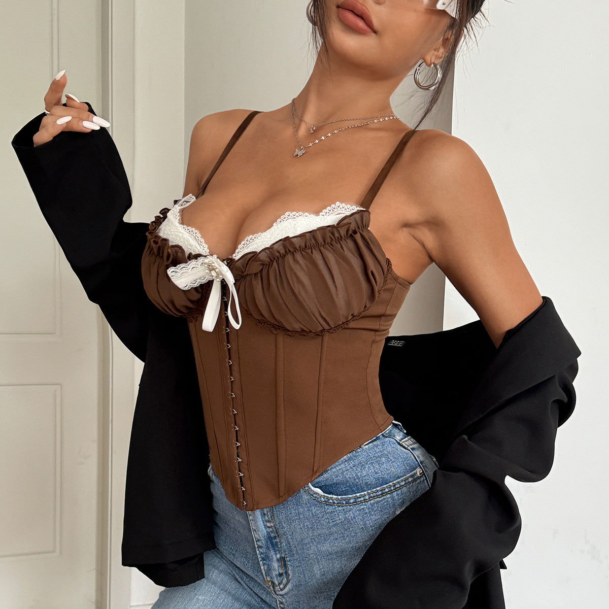 Women Solid Sleeveless Tube Top