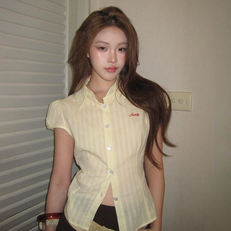 Women Slim Fit Striped Casual Shirt