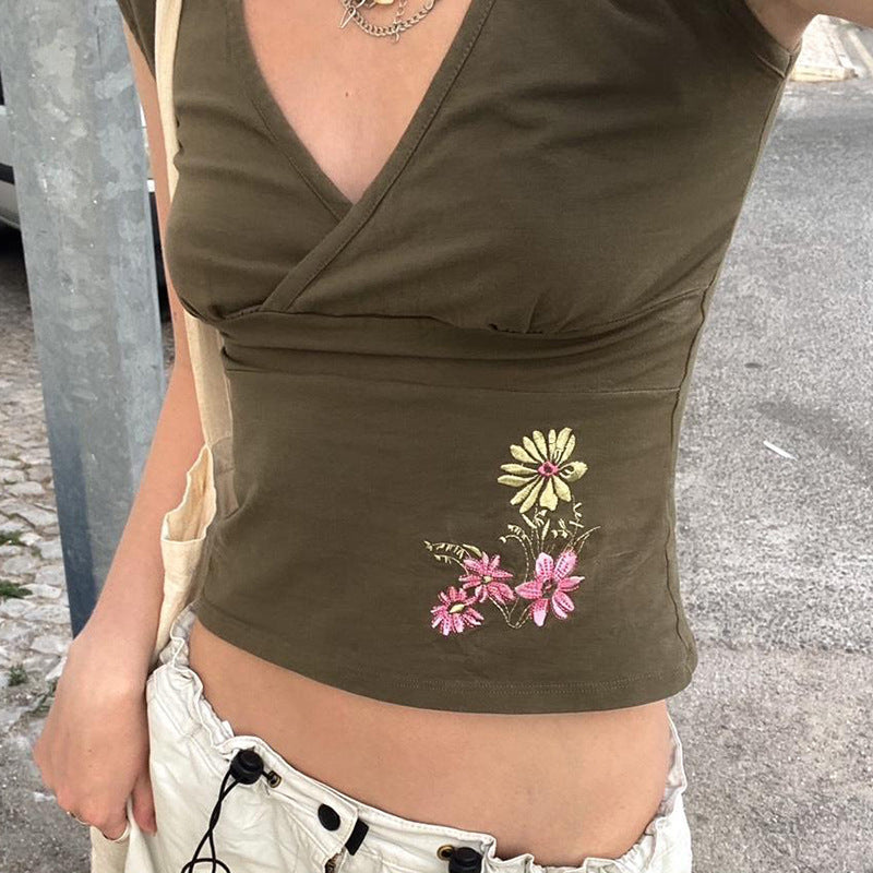 Women Floral Embroidered Top