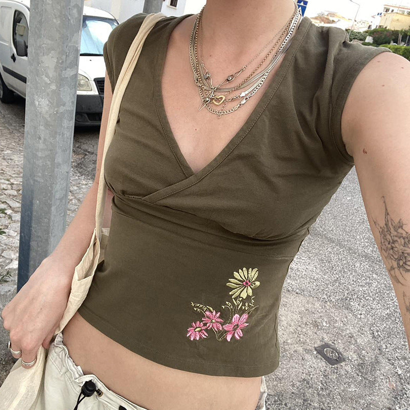 Women Floral Embroidered Top