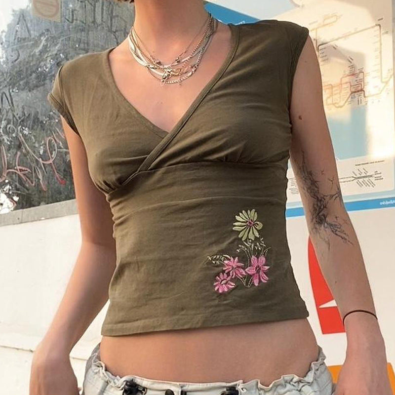 Women Floral Embroidered Top