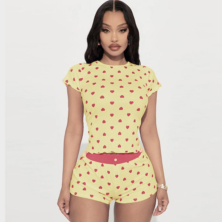 Printed T-shirt With Shorts Co-Ords
