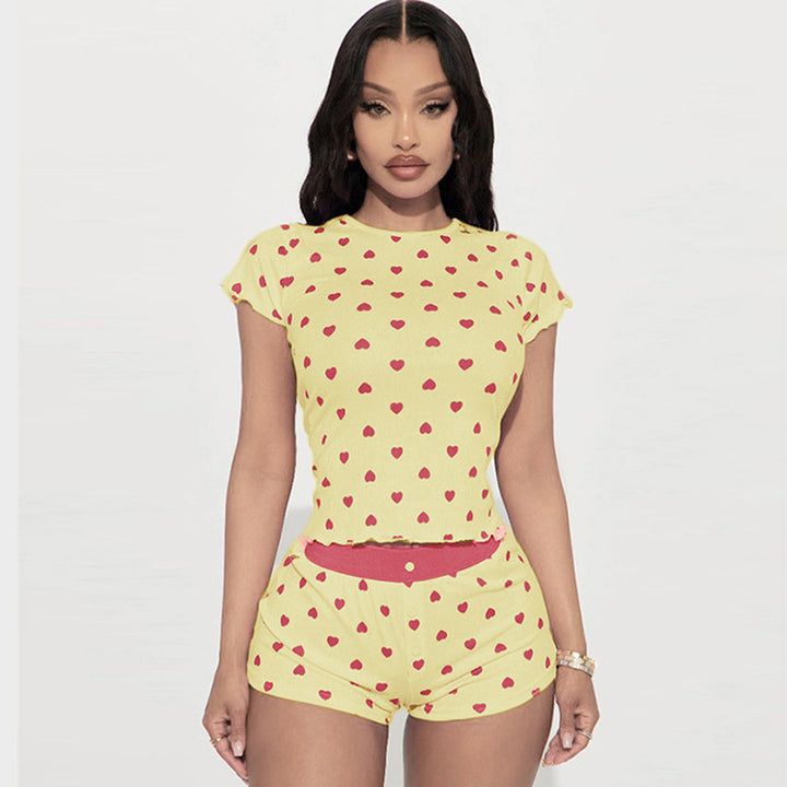 Printed T-shirt With Shorts Co-Ords