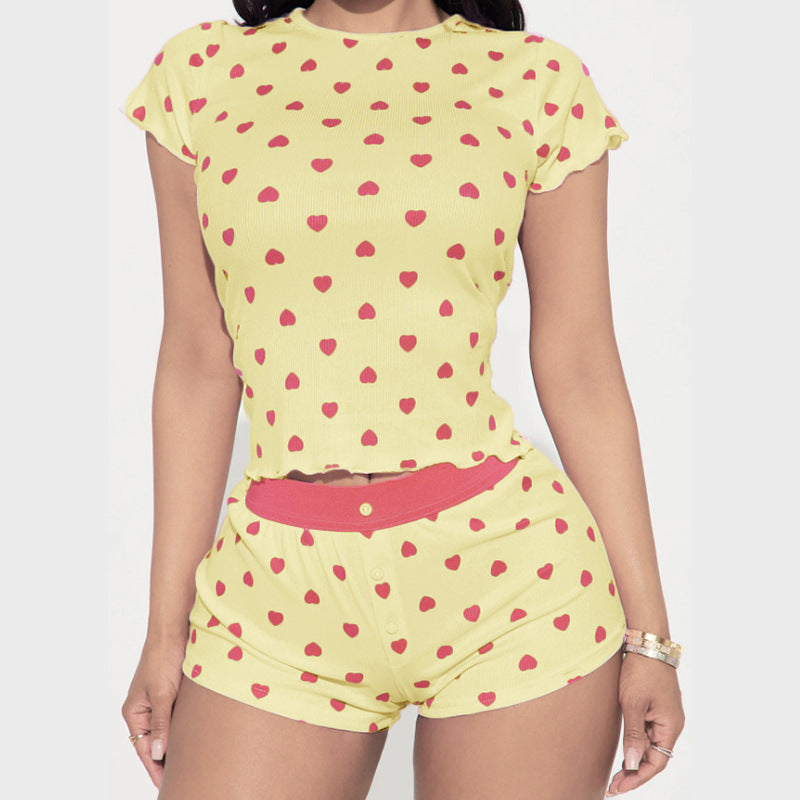 Printed T-shirt With Shorts Co-Ords
