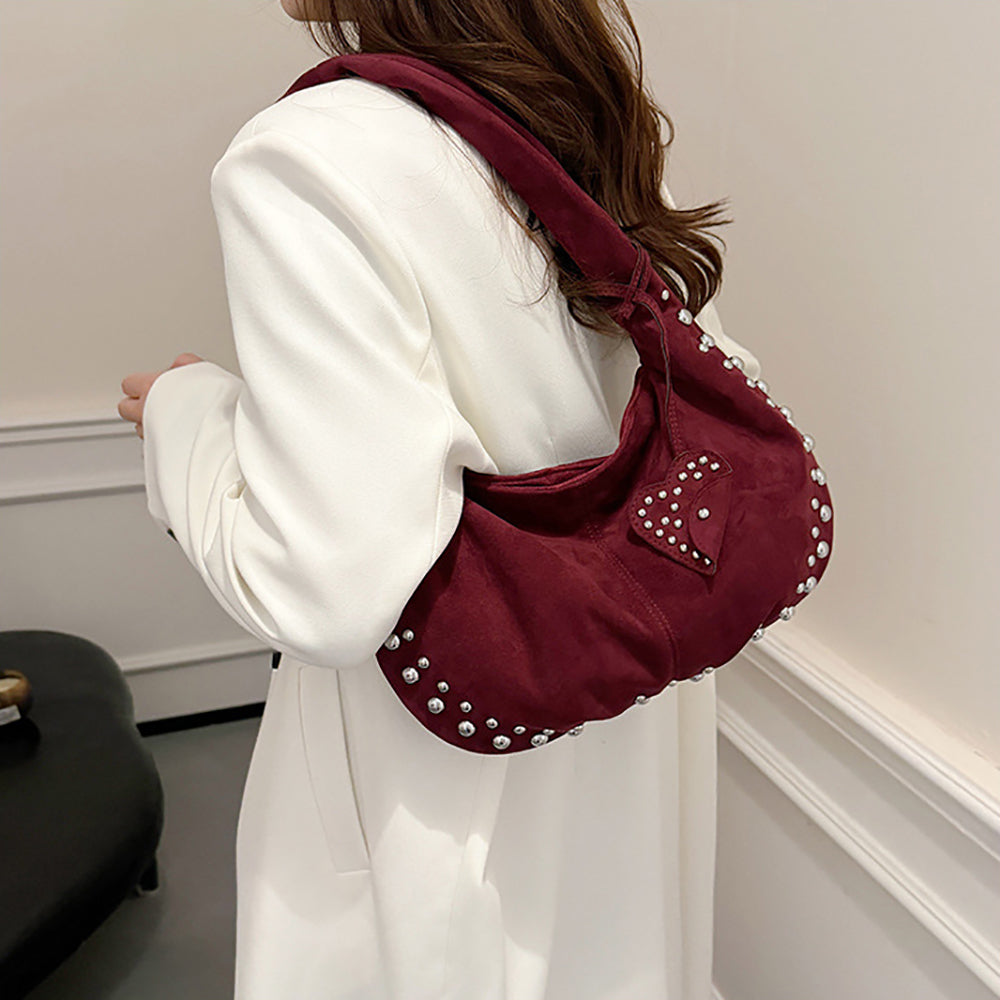 PU Half Moon Hobo Bag