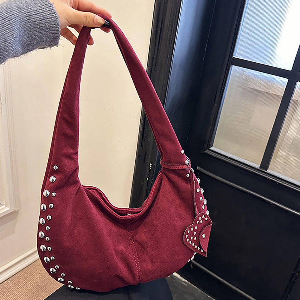PU Half Moon Hobo Bag