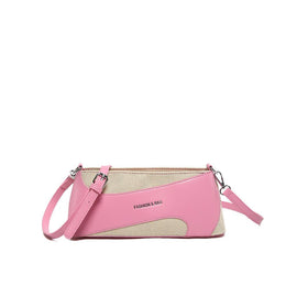 Pink Solid One Handle Shoulder Bag
