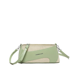 Green Solid One Handle Shoulder Bag