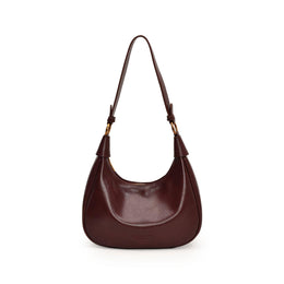 Maroon Solid One Handle Shoulder Bag