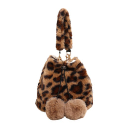 Brown Printed One Handle Shoulder Bag