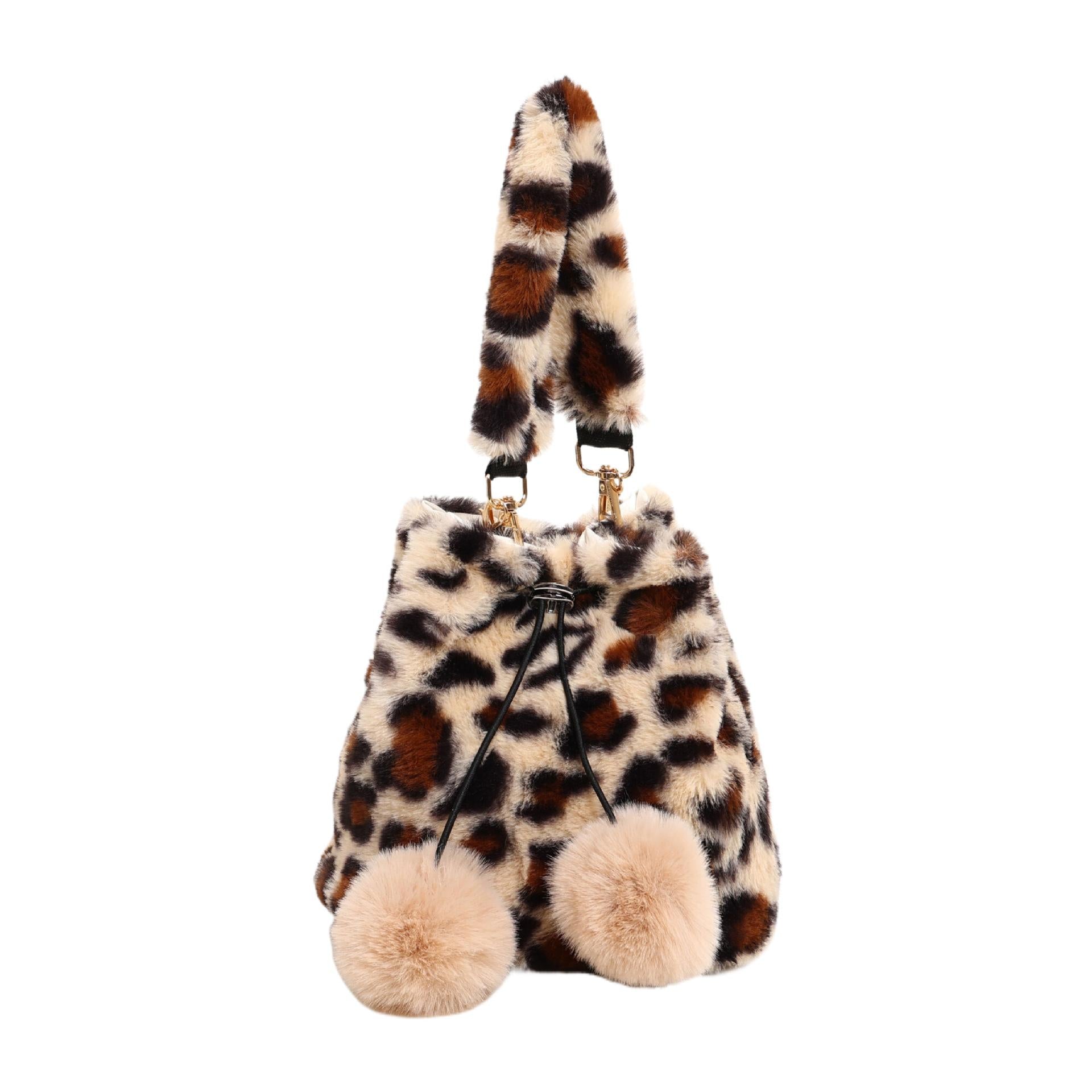 Khaki Printed One Handle Shoulder Bag