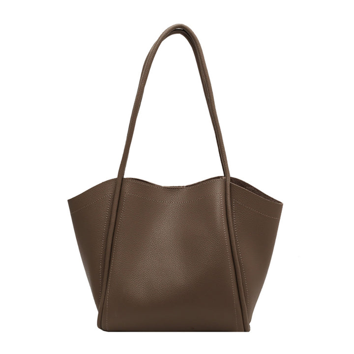 Grey Solid One Handle Shoulder Bag