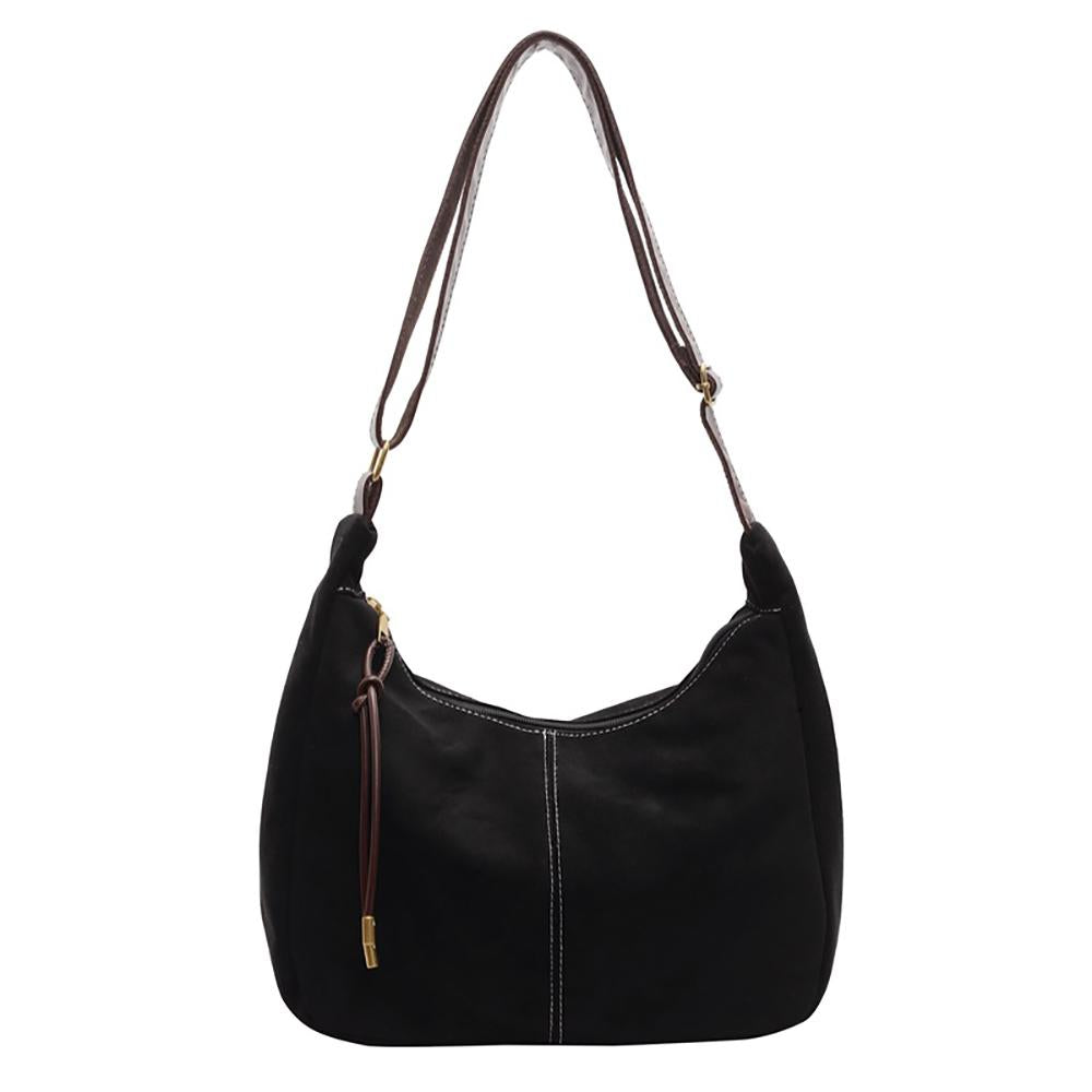 Suede Bucket Shoulder Bag