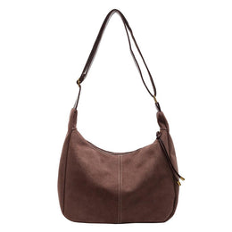 Suede Bucket Shoulder Bag