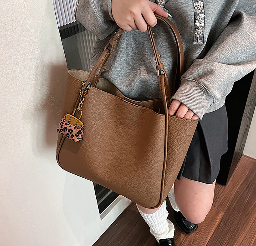 PU Bucket Shoulder Bag