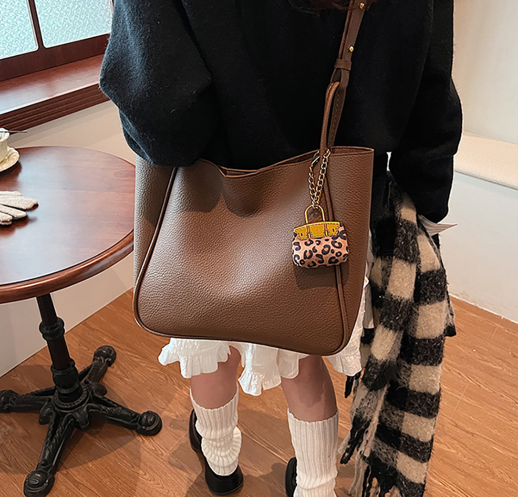 PU Bucket Shoulder Bag