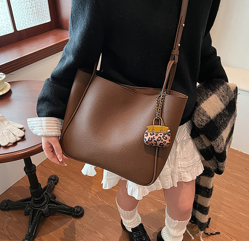 PU Bucket Shoulder Bag