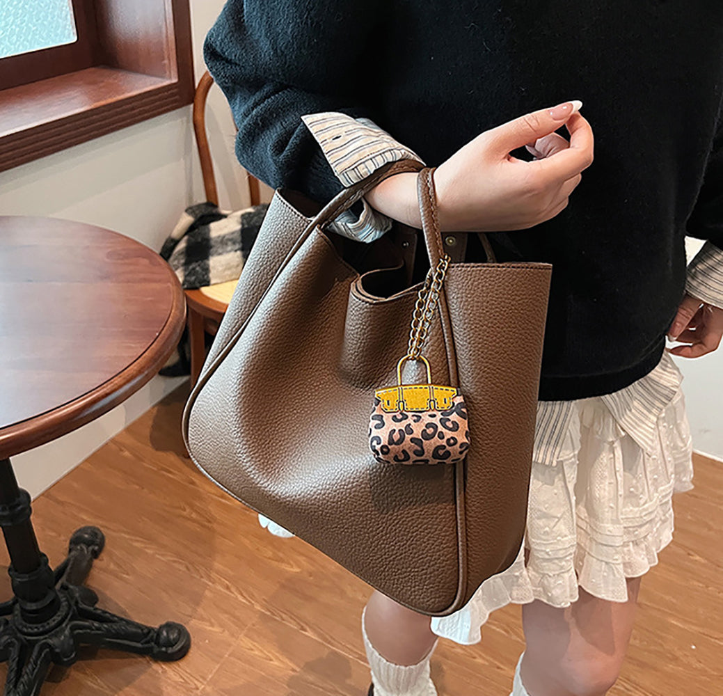 PU Bucket Shoulder Bag