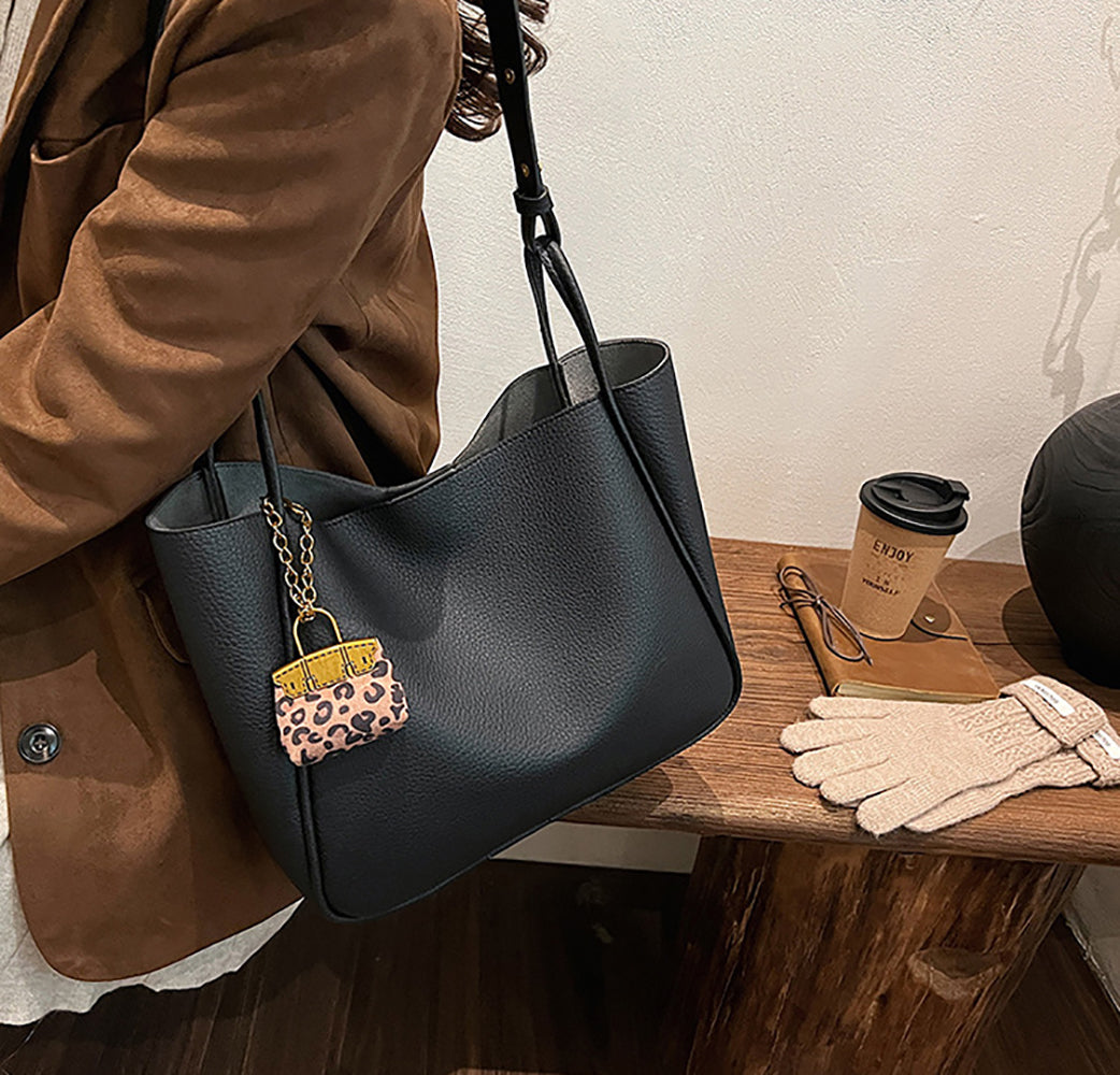 PU Bucket Shoulder Bag